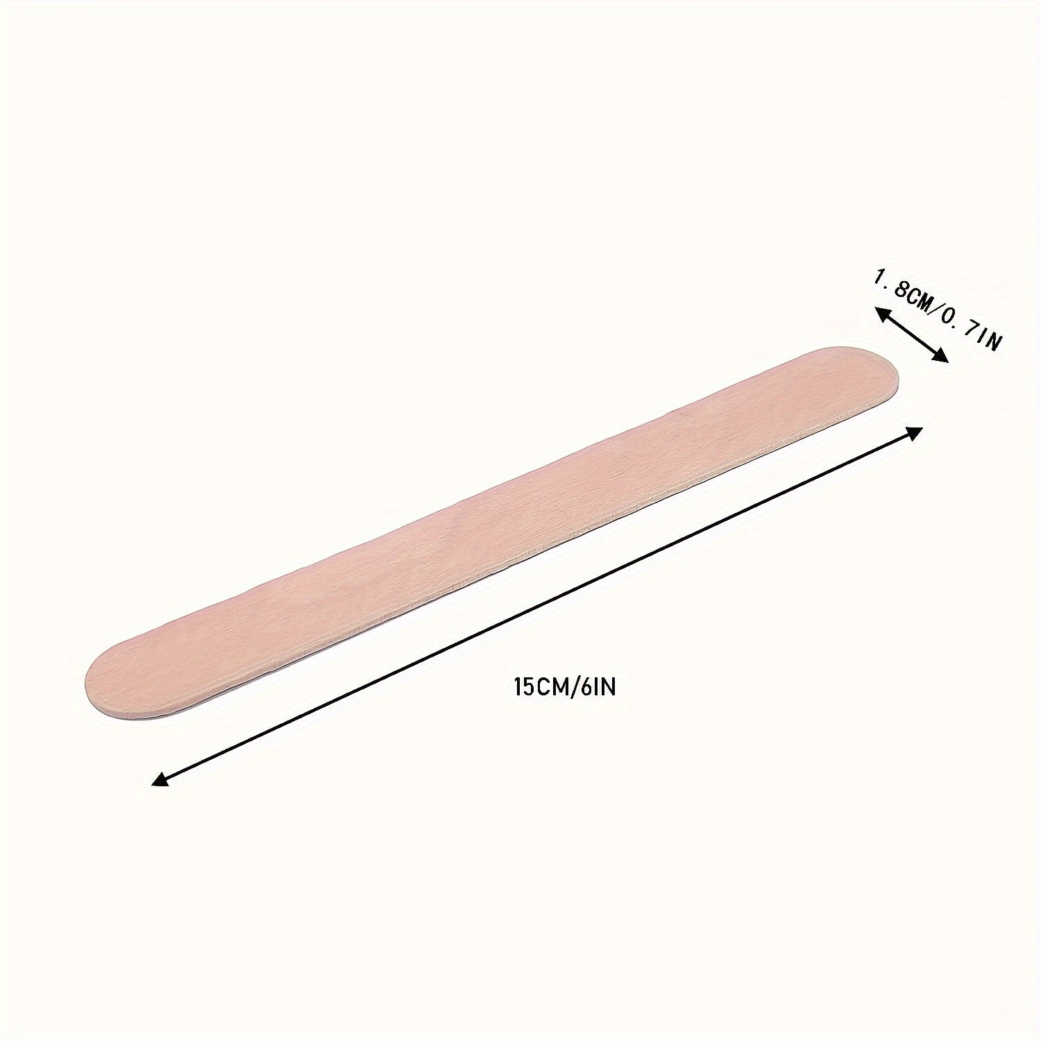 10/50/100pcs Large Eyebrow And Body Natural Wooden Wax Stick For Precise Hair Removal And Smooth Skin - Perfect For Spa And Home Use, Body Hair Removal Stick Natural Wooden Wax Applicator